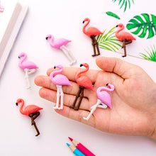 Load image into Gallery viewer, 4pcs/pack Novetly Kawaii Flamingo Shape Pencil Eraser Gift Erasers Toy For Kids School Office Supplies Stationery Decorative