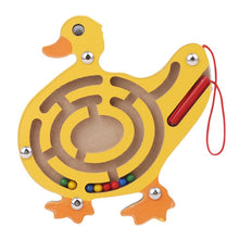 Load image into Gallery viewer, Children&#39;s magnetic maze toy children&#39;s wooden puzzle game toys children early education brain teasers wooden toys puzzle board