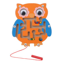 Load image into Gallery viewer, Children&#39;s magnetic maze toy children&#39;s wooden puzzle game toys children early education brain teasers wooden toys puzzle board