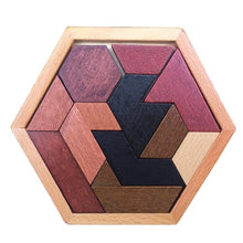 Load image into Gallery viewer, Colorful Wooden Toys Tangram Brain Teaser Puzzle Toys Tetris Game Preschool Magination Intellectual Educational Toys Kid Gift