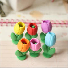 Load image into Gallery viewer, 2pcs/lot Kawaii Cartoon Turtle Flower Milk Bottle Banana Eraser Student Gift School Rewards Toys Office Stationery Eraser Supply