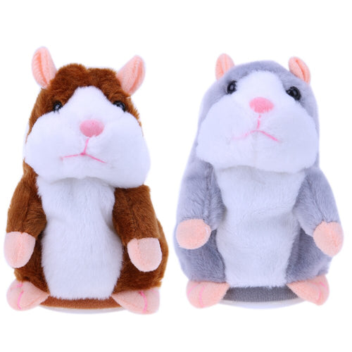 Kids Hamster Plush Speak Sound Toys Baby Electronic Pets Cute Plush Dolls Sound Record Speaking Hamster Talking Toys Xmas Gifts