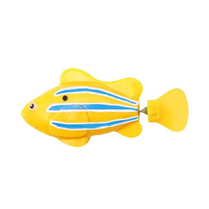 Flash Swimming Electronic Pet Fish Bath Toys for Children Kids Bathtub Battery Powered Swim Robotic for Fishing Tank Decoration