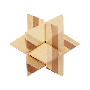 2019 New Design IQ Brain Teaser Kong Ming Lock 3D Wooden Interlocking Burr Puzzles Game Toy For Adults Kids