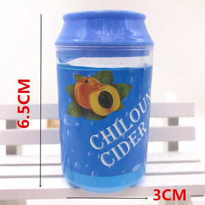 Crystal Slim kid children funny toy  6 color cans of Slime crystal mud DIY transparent jelly mud blowing bubbles