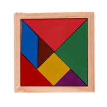 Load image into Gallery viewer, Colorful Wooden Toys Tangram Brain Teaser Puzzle Toys Tetris Game Preschool Magination Intellectual Educational Toys Kid Gift